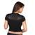 Black cotton plain stitched blouse