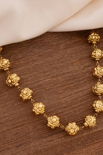 Gold Plated Beads Necklace