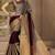 wedding designer Maroon with grey plain silk saree with blouse