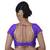 Areum Purple Silk Princess Cut Padded Readymade Saree Blouse Choli