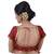 Areum Maroon Brocade Jari Butti Polka Dot Padded Readymade Saree Blouse Choli