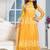 Latest Net And Brasso Yellow Designer Anarkali Suits