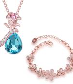 Blue crystal bangles-and-bracelets