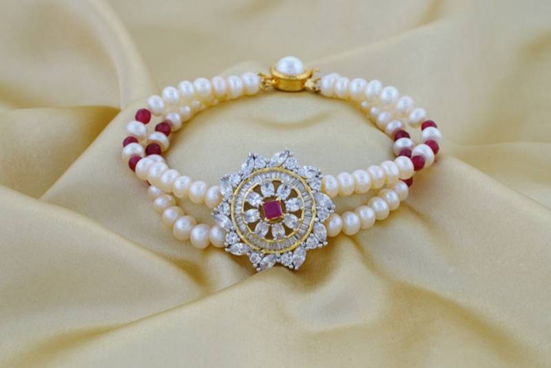 Natural Fresh Water Pearl Bracelet From Hyderabad