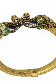 Gold agate bracelets