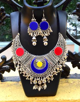 Oxidized Metal Set Colored  Multicolor 1 2