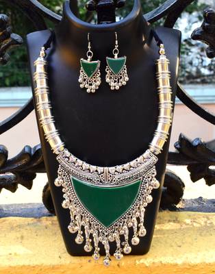 Oxidized Metal Set Colored Green 2