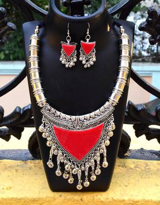Oxidized Metal Set Colored Red 2