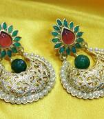 Multicolor pearl earrings