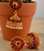 Multicolor pearl earrings