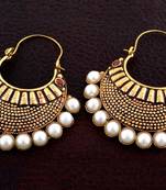 Multicolor pearl earrings