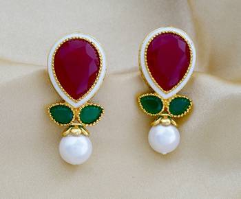 Multicolor pearl earrings 1
