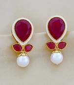 Multicolor pearl earrings