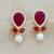 Multicolor pearl earrings