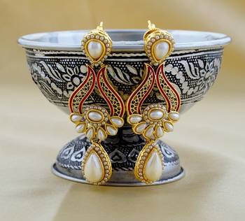 Multicolor pearl earrings 1