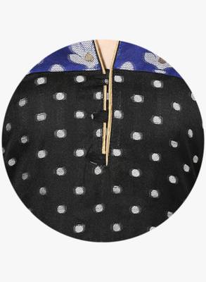 Black woven chanderi stitched kurtis 4