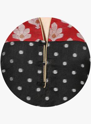 Black woven chanderi stitched kurti 4