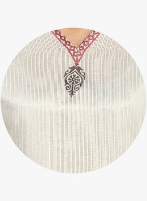 White woven net stitched kurti 4