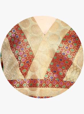 Green woven chanderi stitched kurtis 5