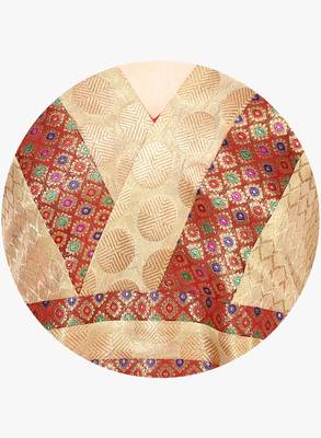 RED woven chanderi stitched kurtis 4