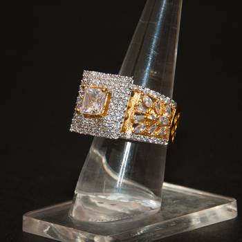 Fine Cz Gold Plated Ring 1