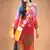 Maroon Georgette Kurti Comprising Floral Print