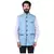 Blue Jute Nehru Jacket