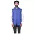 Blue Cotton Poly Nehru Jacket