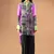 Multi colour and Purple Georgette Kurti Containing Digital Print