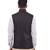 Black Cotton Jute Nehru Jacket