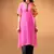 Pink Georgette Digital Printed Kurti