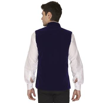 Blue Velvet Nehru Jacket 3