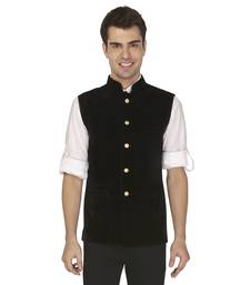 Black Velvet Nehru Jacket