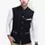 Black Cotton Poly Nehru Jacket