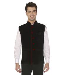 Black  Velvet  Nehru  Jacket