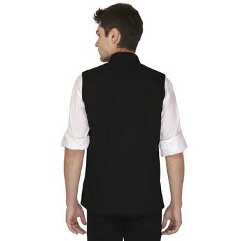 Black  Velvet  Nehru  Jacket 3
