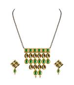 Golden Kundun Stud Gold Platted Brass Mangalsutra