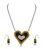 Golden Stone Stud Gold Platted Brass Mangalsutra