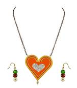 Golden Stone Stud Gold Platted Brass Mangalsutra