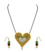 Golden Stone Stud Gold Platted Brass Mangalsutra