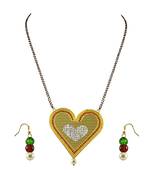 Golden Stone Stud Gold Platted Brass Mangalsutra