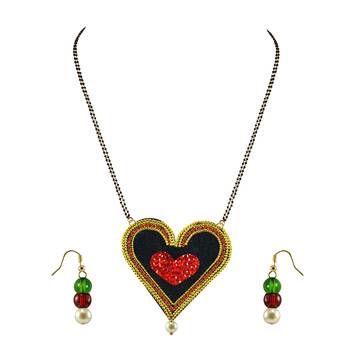 Golden Stone Stud Gold Platted Brass Mangalsutra 1