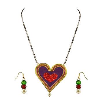 Golden Stone Stud Gold Platted Brass Mangalsutra 1