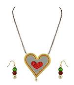 Golden Stone Stud Gold Platted Brass Mangalsutra