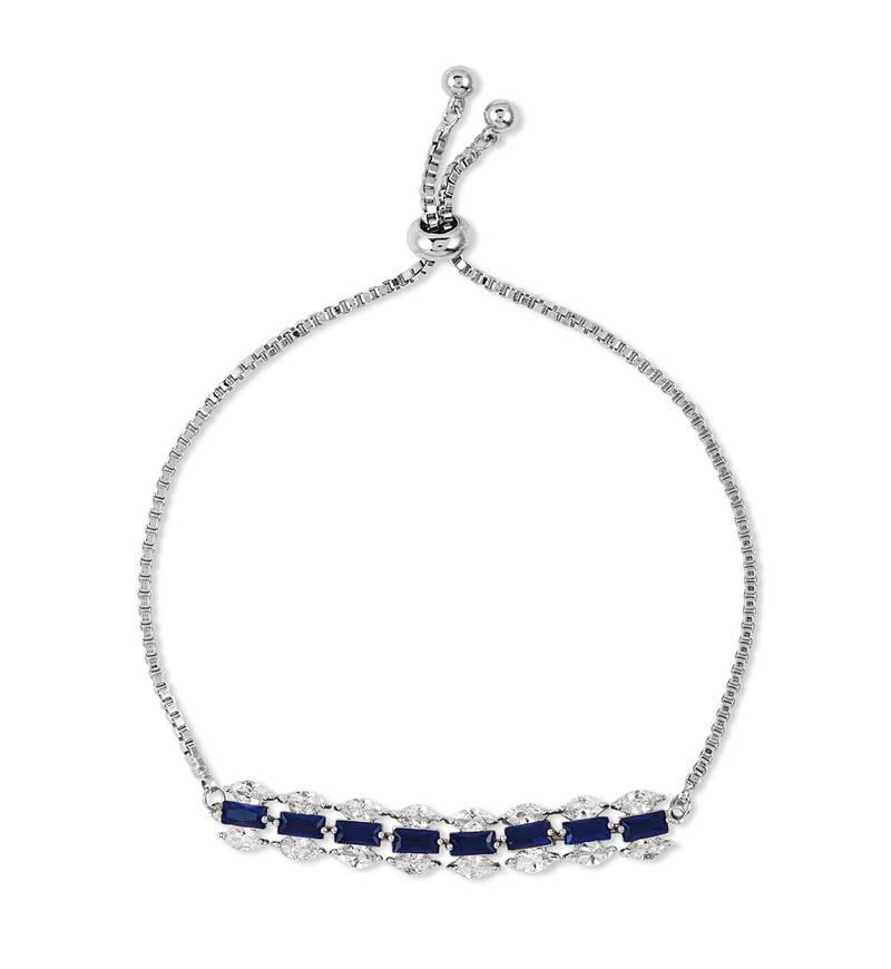 Silver cubic zirconia bracelets for women || Buy fashion bracelets online