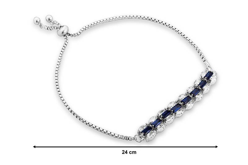 Silver cubic zirconia bracelets for women || Buy fashion bracelets online