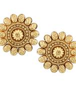 Vintage Stud Golden Copper Stud Earring for Women