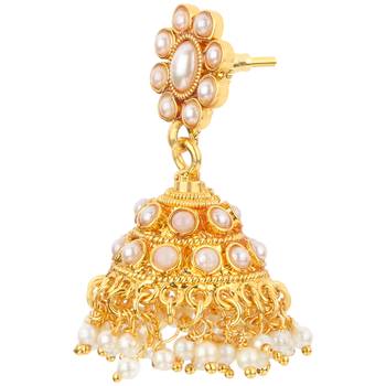 Jhumki Wedding White Copper Jhumka Earring for Women 3