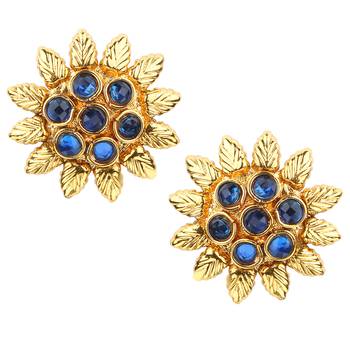 Ladies Studs Blue Copper Stud Earring for Women 1