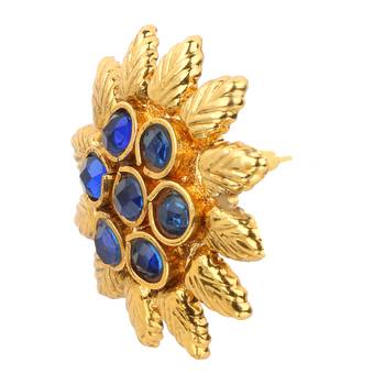 Ladies Studs Blue Copper Stud Earring for Women 3
